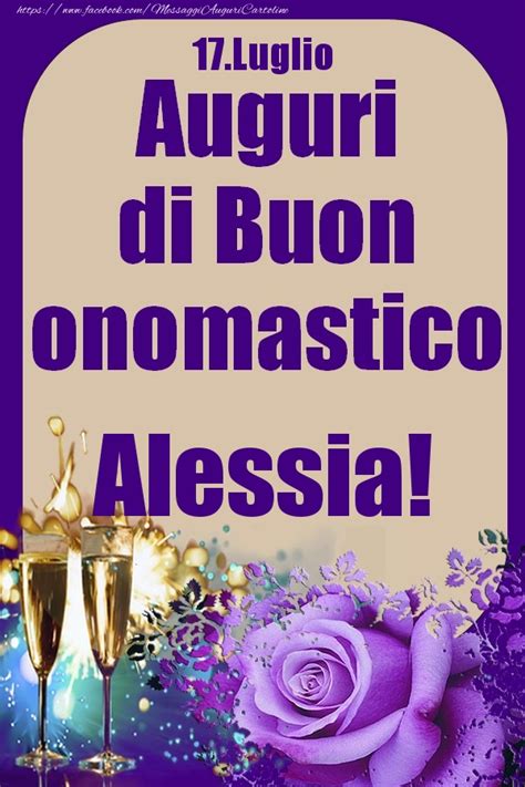 buon onomastico alessia 17 luglio